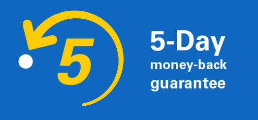 5-Day Money-Back Guarantee Image