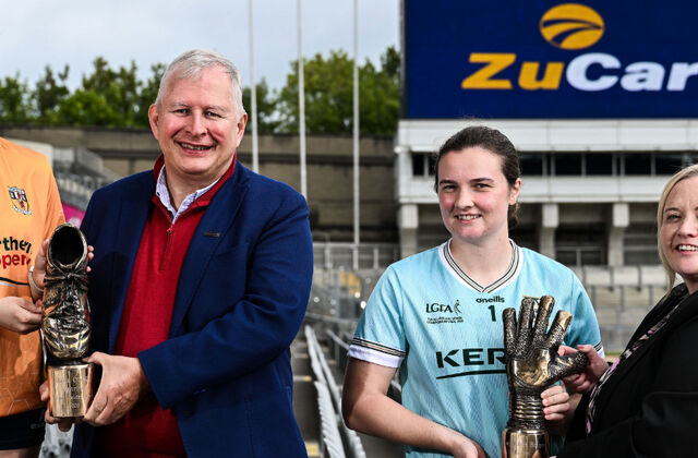 Antrim and Kerry stars collect 2026 ZuCar Golden Boot and Golden Glove awards Image