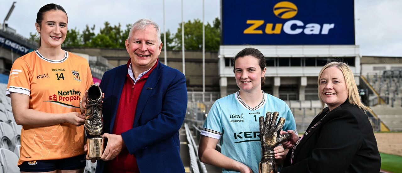 Antrim and Kerry stars collect 2026 ZuCar Golden Boot and Golden Glove awards Image